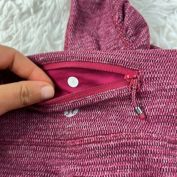 Lululemon Speed Tight *Rulu Mini Check Pique Bordeaux Drama Heathered - Picture 6 of 6